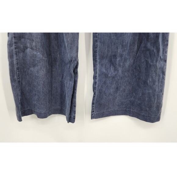 Free‎ People Cotton Sailor Style Wide Leg Pants Size 2 Dark Grey Black - Picture 6 of 9